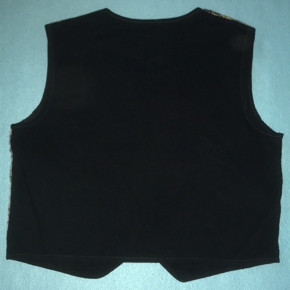 CHEROKEE vintage unique embroidered vest floral birds teacher boho NEW size M - Picture 2 of 7